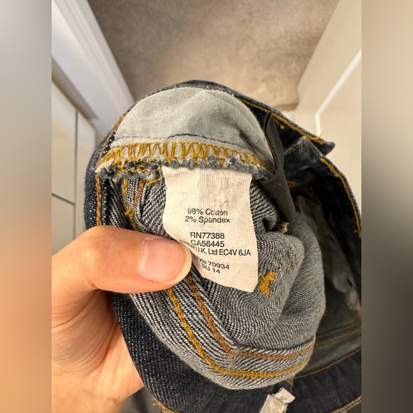 J Crew size 26 straight leg dark wash jeans - Picture 4 of 7